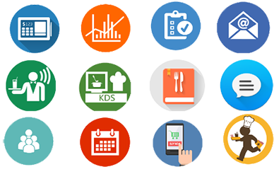 Restaurant management system illustration